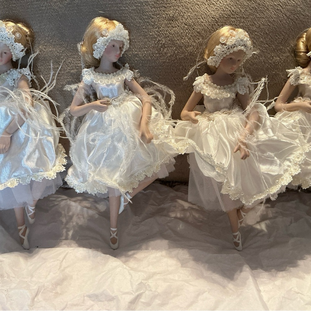 Elegant Porcelain Ballerina Dolls/ Ornaments